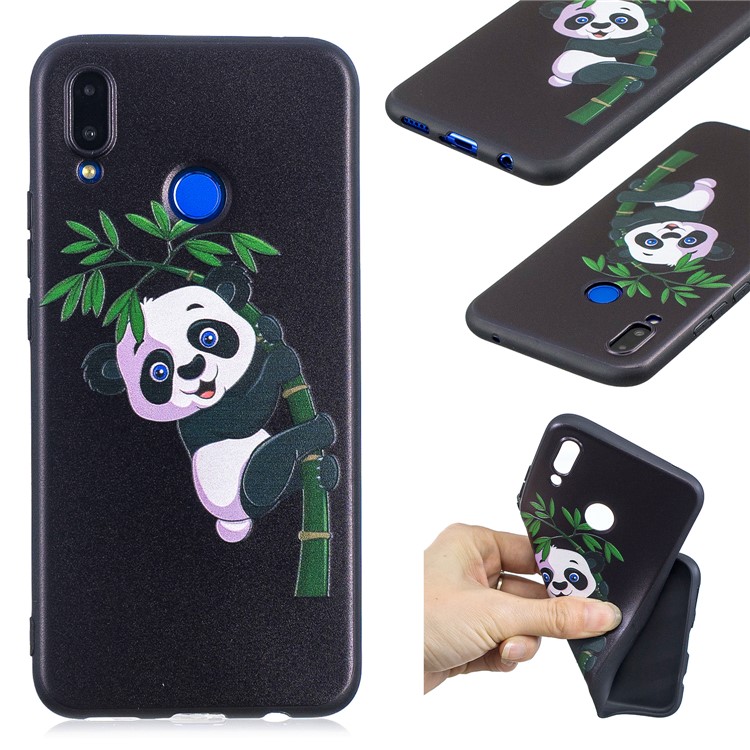 Pattern Printing Embossment Soft TPU Casing for Huawei nova 3i / P Smart+ - Panda Pattern-1