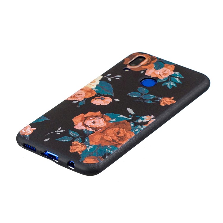 Pattern Printing Embossment Soft TPU Mobile Phone Cover for Huawei nova 3i / P Smart+ - Vivid Flowers-3