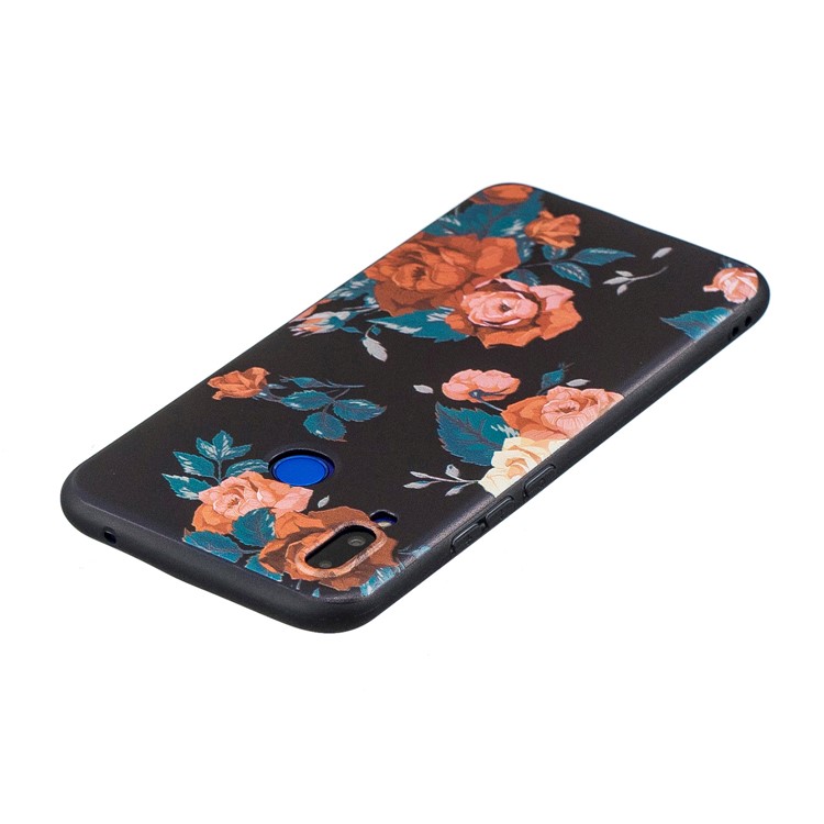 Pattern Printing Embossment Soft TPU Mobile Phone Cover for Huawei nova 3i / P Smart+ - Vivid Flowers-4