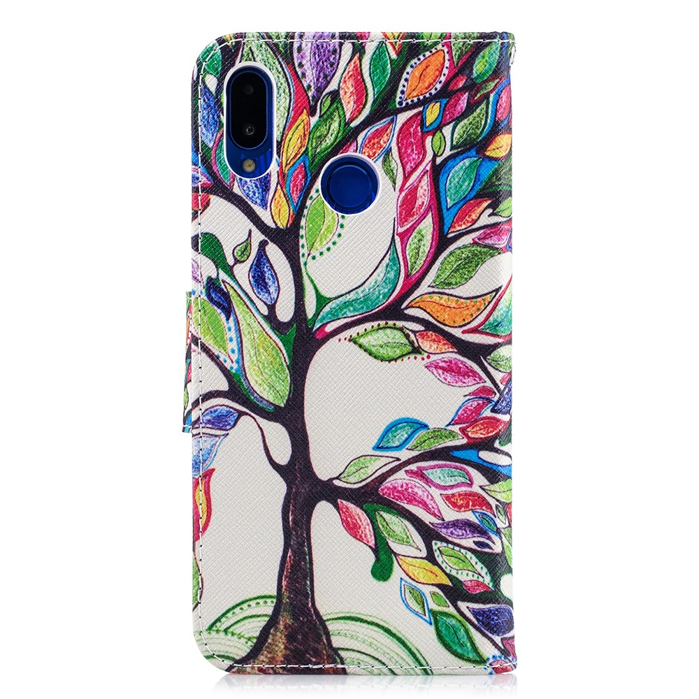 Pattern Printing Pullet Coperchet Covere Per Huawei Nova 3i / P Smart Plus - Albero Colorato