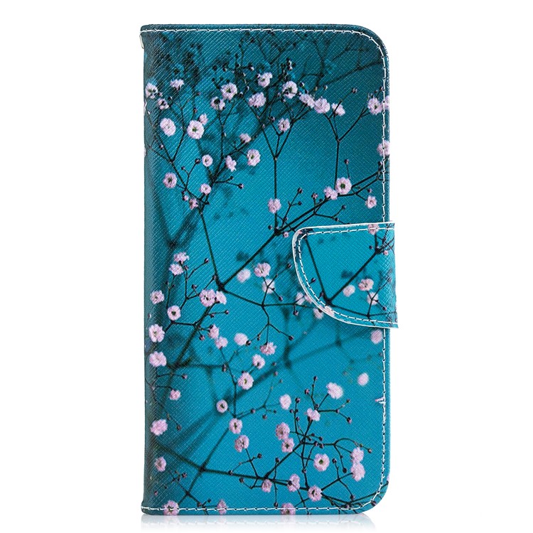 Pattern Printing PU Leather Wallet Cover for Huawei nova 3i / P Smart Plus - Tree with Flowers-2