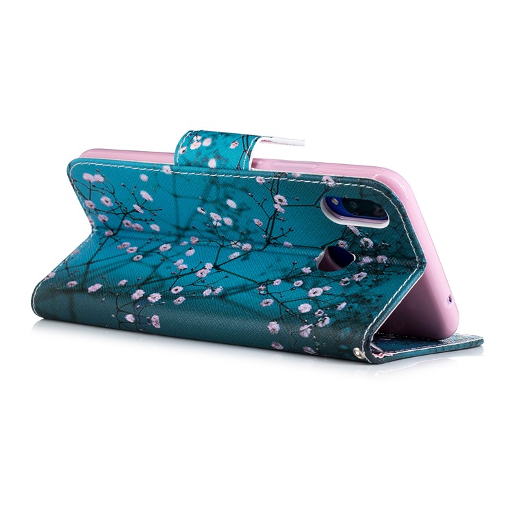 Pattern Printing PU Leather Wallet Cover for Huawei nova 3i / P Smart Plus - Tree with Flowers-5