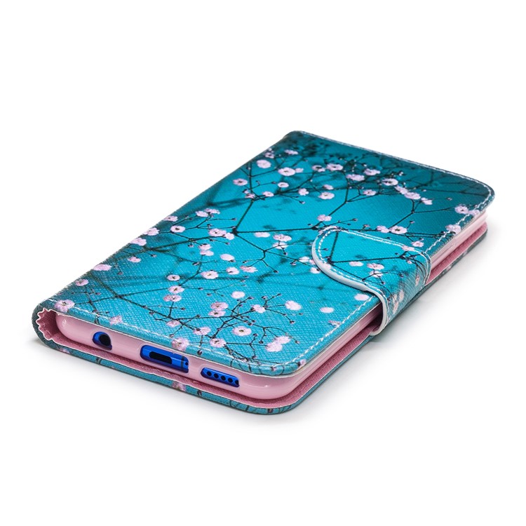 Pattern Printing PU Leather Wallet Cover for Huawei nova 3i / P Smart Plus - Tree with Flowers-7
