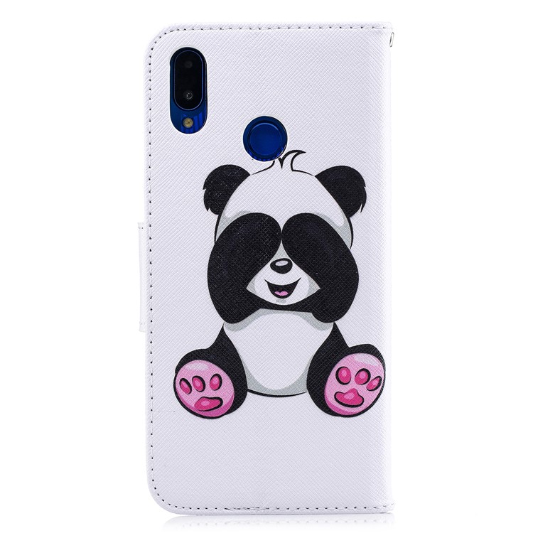 Pattern Printing Leather Wallet Stand Cover for Huawei nova 3i / P Smart+ - Cute Panda-3