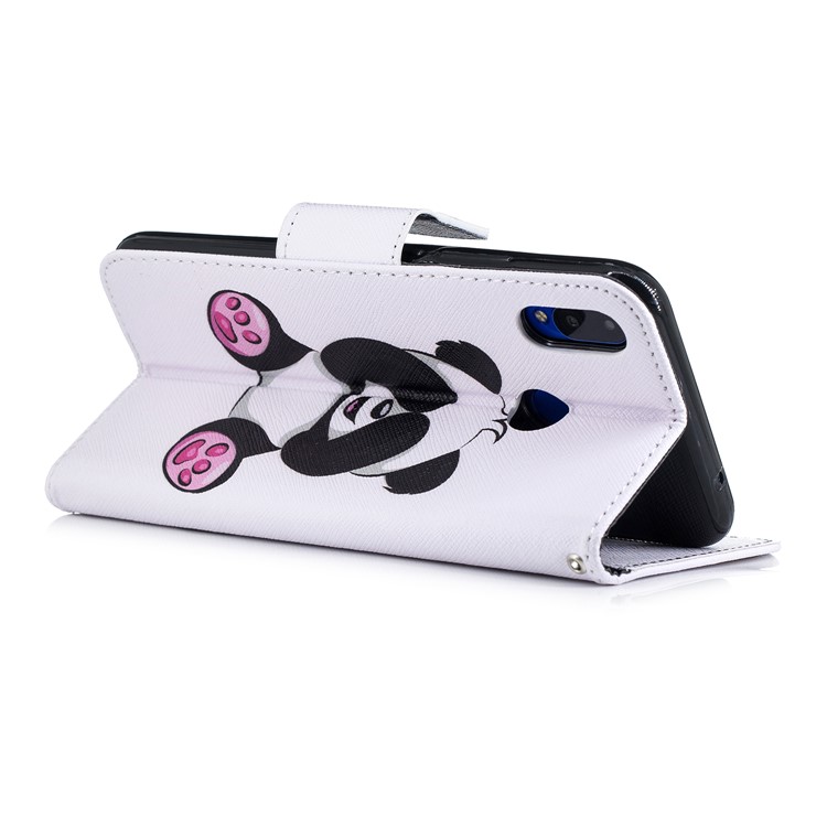 Pattern Printing Leather Wallet Stand Cover for Huawei nova 3i / P Smart+ - Cute Panda-5