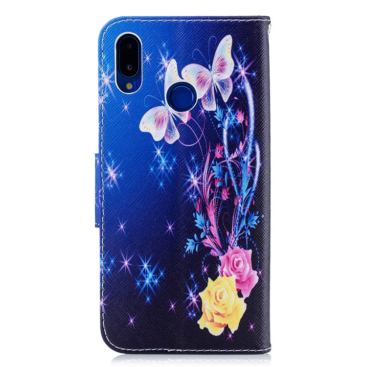 Pattern Printing Wallet Stand Leather Phone Cover for Huawei nova 3i / P Smart+ - Crystal Butterfly-3