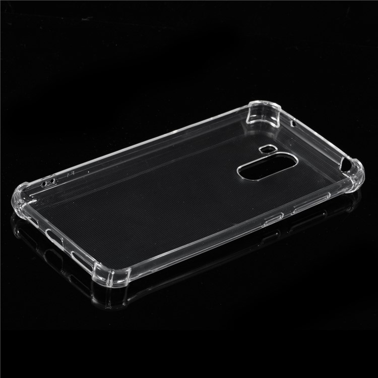 Drop-proof Clear TPU Back Phone Casing for Xiaomi Pocophone F1 / Poco F1 (India) - Transparent-2