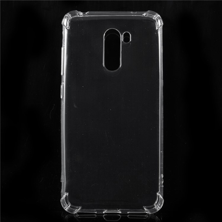 Drop-proof Clear TPU Back Phone Casing for Xiaomi Pocophone F1 / Poco F1 (India) - Transparent-3