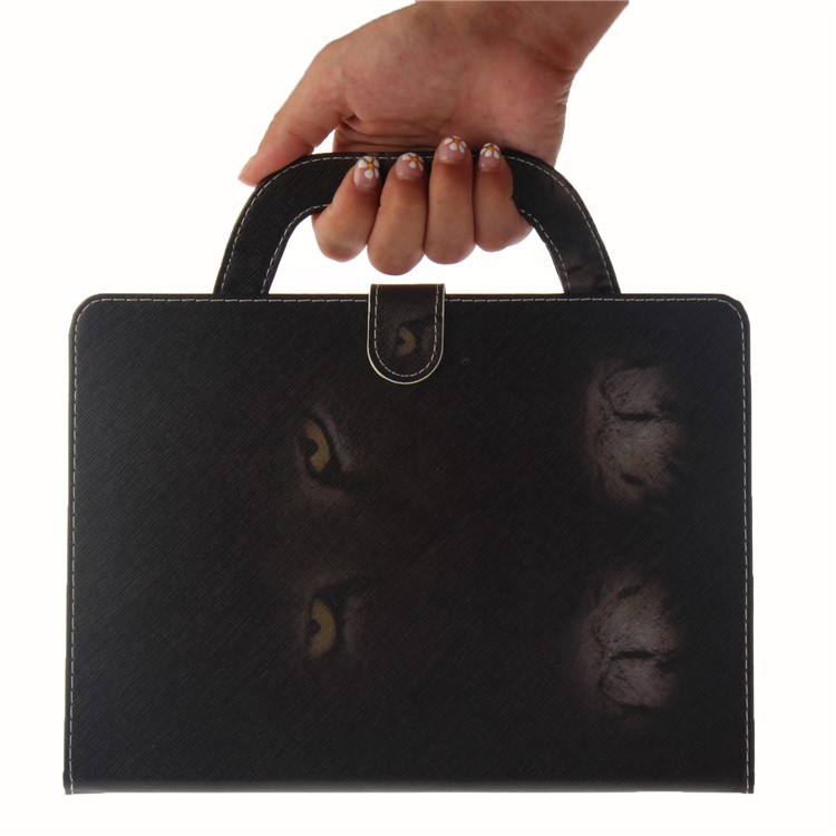 Pattern Printing Wallet Leather Case with Stand for Huawei MediaPad M5 10 / M5 10 (Pro) - Animal in the Dark-4