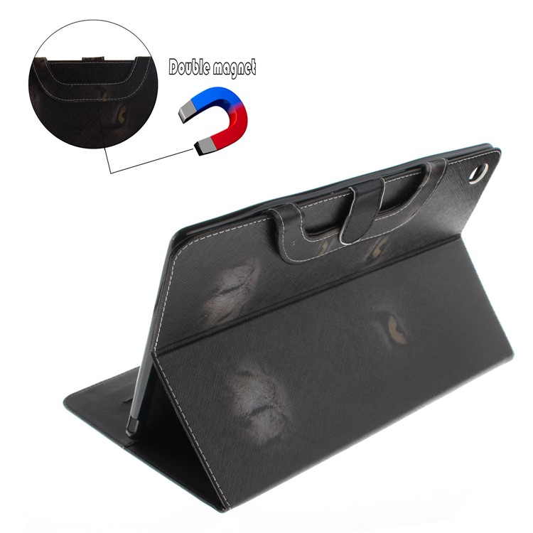 Pattern Printing Wallet Leather Case with Stand for Huawei MediaPad M5 10 / M5 10 (Pro) - Animal in the Dark-8