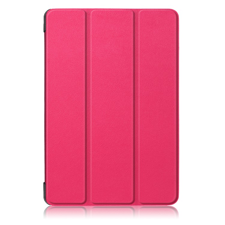 PU Leather Tri-fold Stand Tablet Shell for Huawei Mediapad T5 10 - Rose-2
