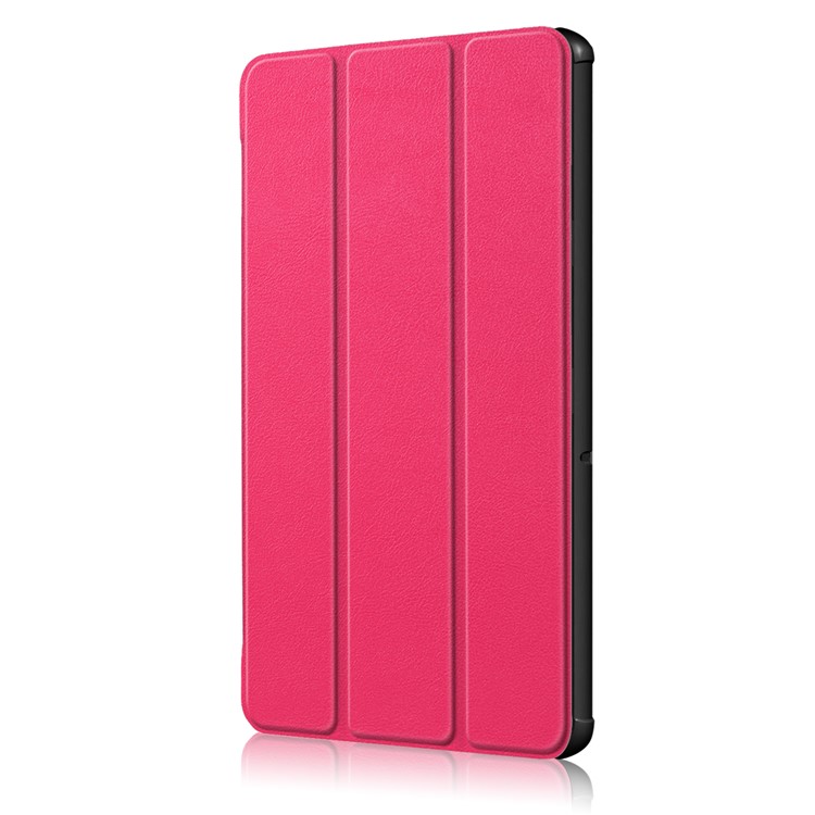 PU Leather Tri-fold Stand Tablet Shell for Huawei Mediapad T5 10 - Rose-4