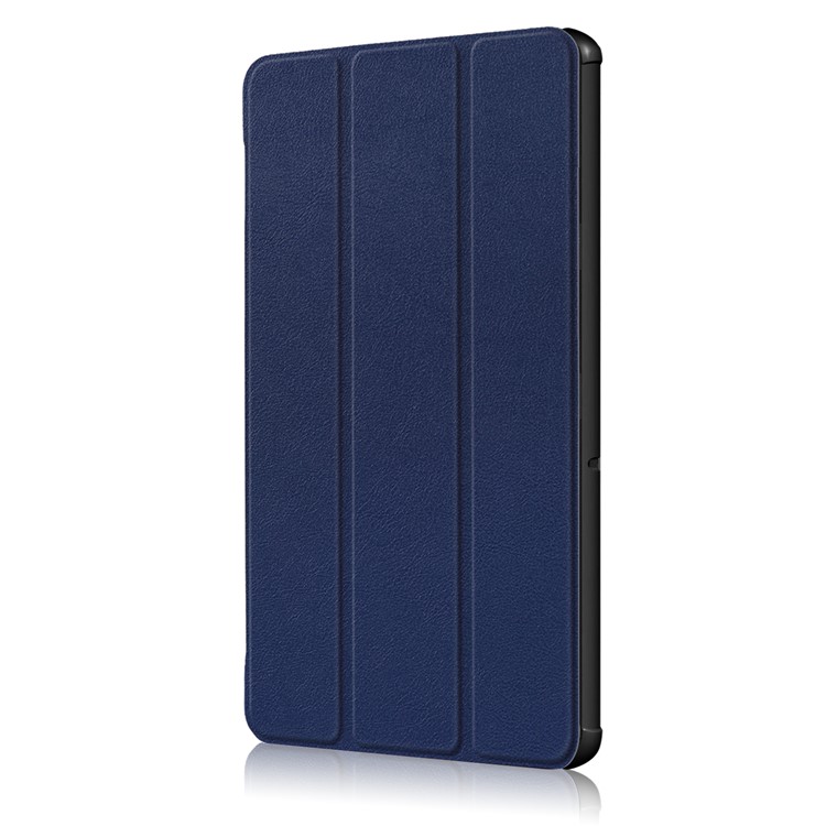 PU Leather Tri-fold Stand Tablet Flip Cover for Huawei Mediapad T5 10 - Dark Blue-4