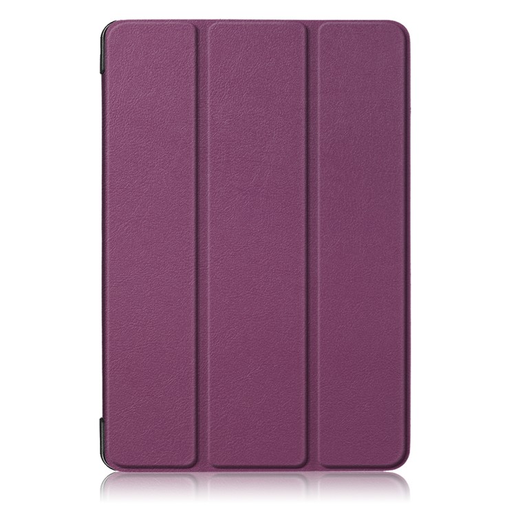 PU Leather Tri-fold Stand Tablet Flip Protective Casing for Huawei Mediapad T5 10 - Purple-2