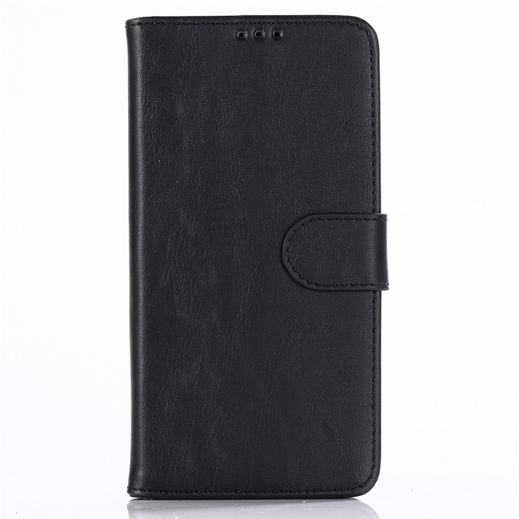 Crazy Horse Texture Retro Style Leather Wallet Stand Case for Huawei Mate 20 Lite - Black-1