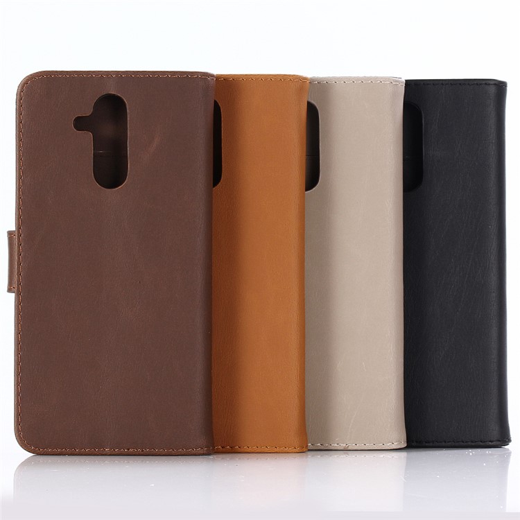 Crazy Horse Texture Retro Style Leather Wallet Stand Case for Huawei Mate 20 Lite - Black-7