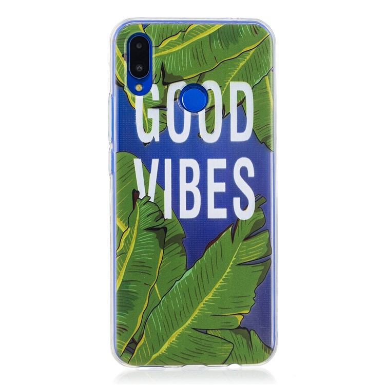 Patrón De Impresión Suave Funda De Protección De TPU Para Huawei Nova 3i / P Inteligente + - Hojas De Banana-1