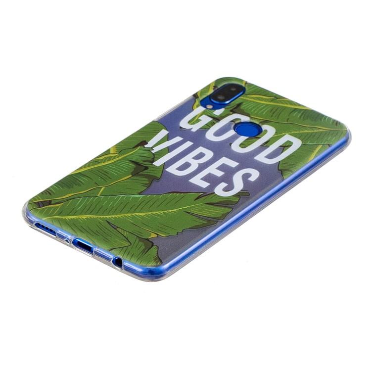 Patrón De Impresión Suave Funda De Protección De TPU Para Huawei Nova 3i / P Inteligente + - Hojas De Banana-2