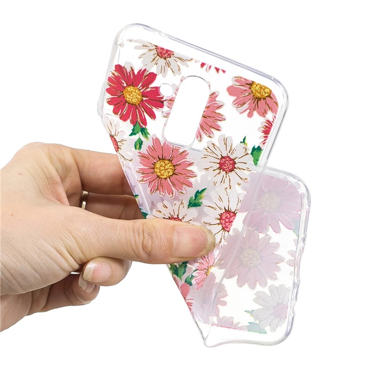 Pattern Printing Soft TPU Phone Cover for Huawei Mate 20 Lite - Daisy-4