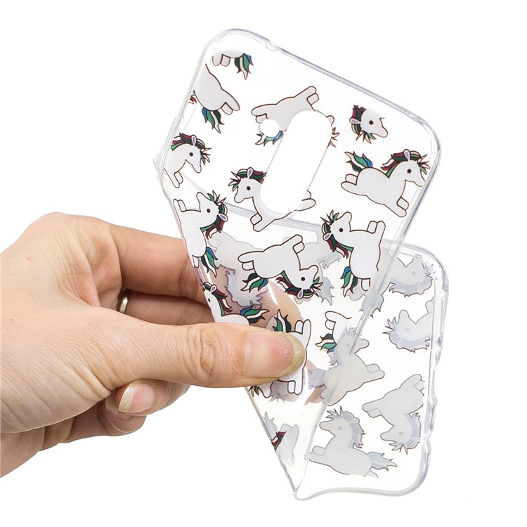Pattern Printing Soft TPU Accessory Cover for Huawei Mate 20 Lite - Adorable Unicorns-4