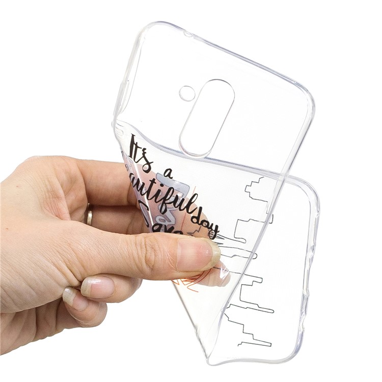 Motif Impression Coque TPU Souple Accessoire Pour Huawei Mate 20 Lite - Citation De La Vie-4