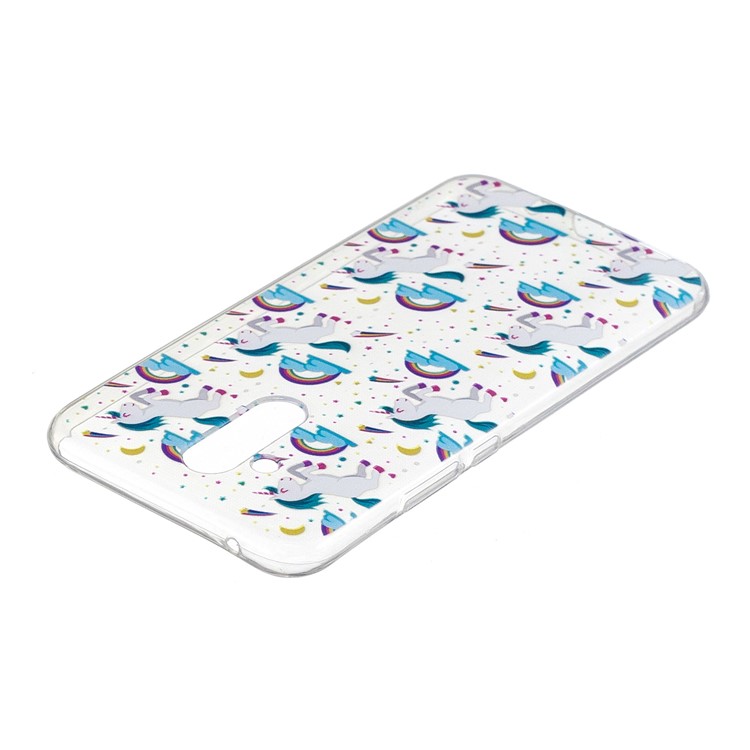 Pattern Printing Soft TPU Mobile Case for Huawei Mate 20 Lite - Unicorns and Rainbows-3