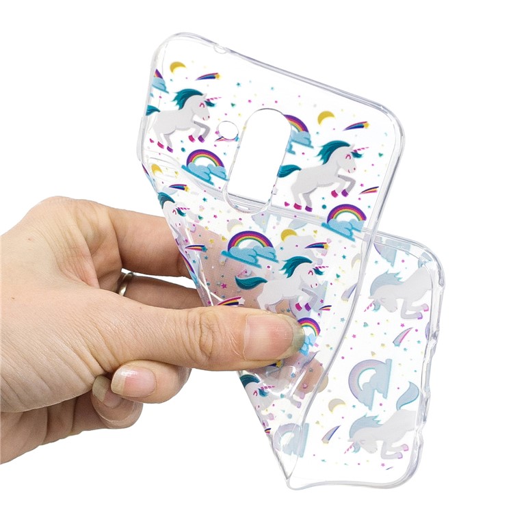 Pattern Printing Soft TPU Mobile Case for Huawei Mate 20 Lite - Unicorns and Rainbows-4
