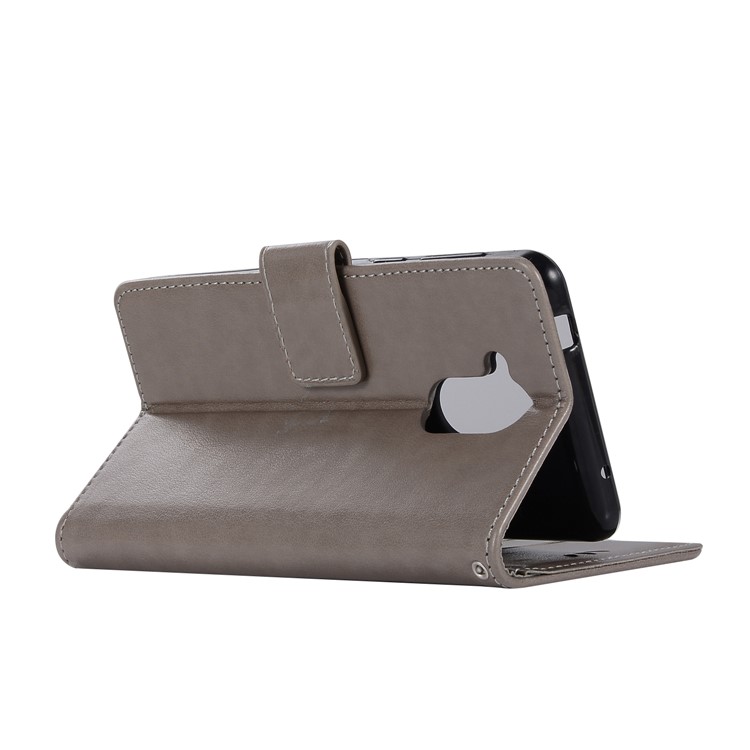 Stampa Gufo Dream Catcher Portafoglio Basamento Custodia In Pelle Per Huawei Mate 20 Lite - Grigio-2