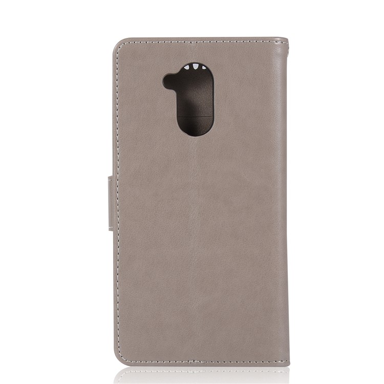 Stampa Gufo Dream Catcher Portafoglio Basamento Custodia In Pelle Per Huawei Mate 20 Lite - Grigio-5
