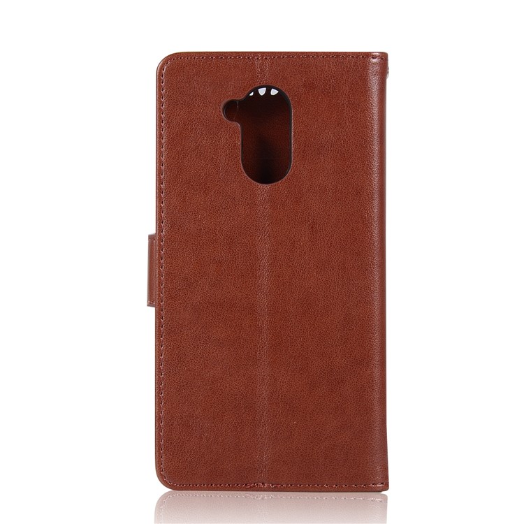 Imprint Owl Dream Catcher Wallet Stand Leather Cell Phone Shell for Huawei Mate 20 Lite - Brown-2