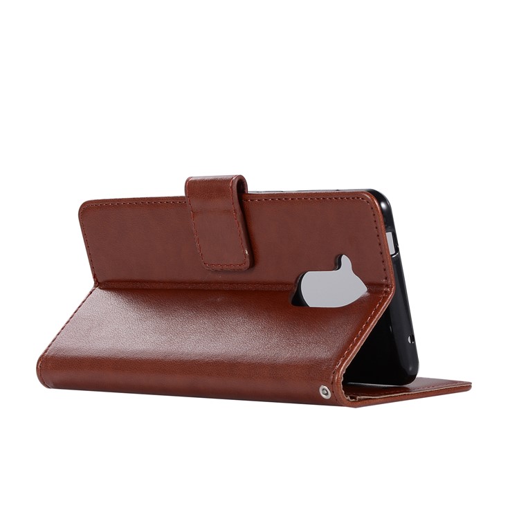 Imprint Owl Dream Catcher Wallet Stand Leather Cell Phone Shell for Huawei Mate 20 Lite - Brown-5