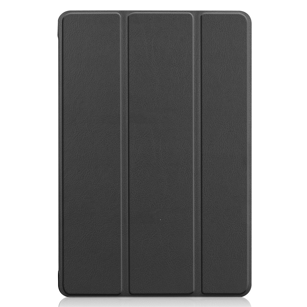 Couverture de Protection en Cuir à Trois Volets Pour Huawei Mediapad C5 10 / M5 Lite 10 - le Noir