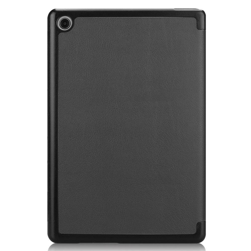 Couverture de Protection en Cuir à Trois Volets Pour Huawei Mediapad C5 10 / M5 Lite 10 - le Noir