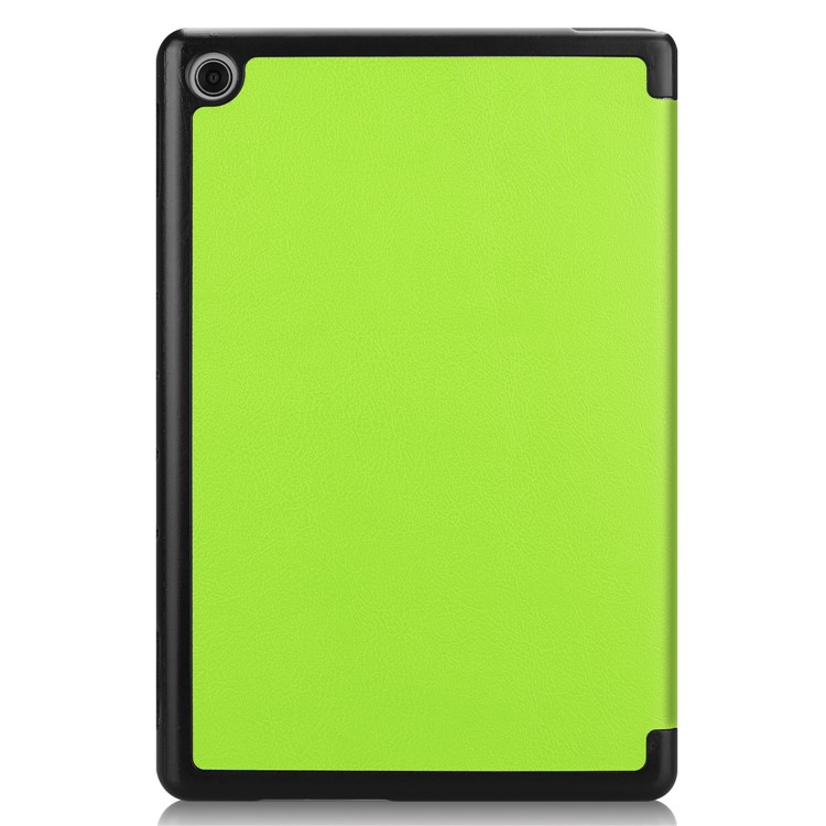 Tri-fold Leather Stand Tablet Casing for Huawei Mediapad C5 10 / M5 Lite 10 - Green-9