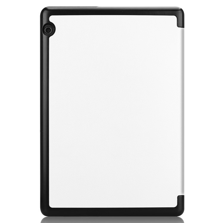 Tri-fold Leather Cover with Stand for Huawei MediaPad T5 10 - White-9