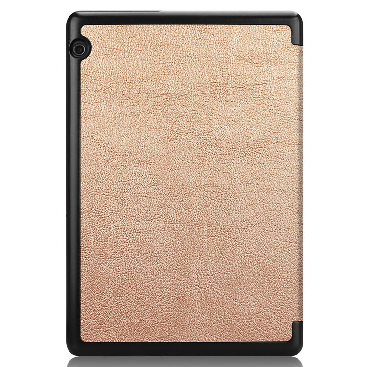 Tri-fold Leather Accessory Cover with Stand for Huawei MediaPad T5 10 - Rose Gold-9
