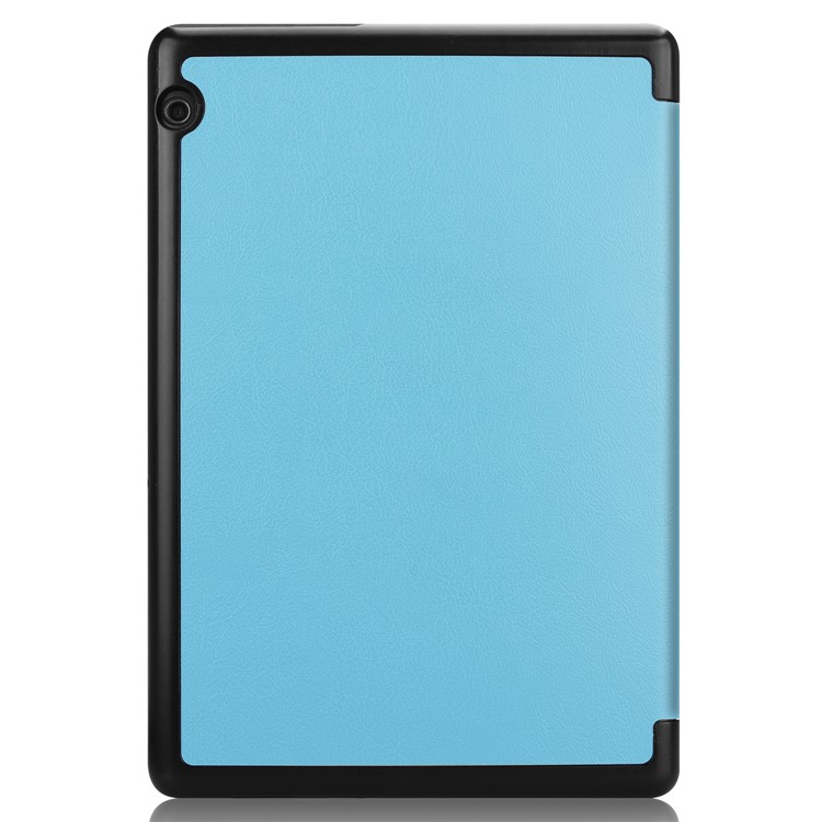Caixa De Acessórios De Couro Tri-fold Com Suporte Para Huawei Mediapad T5 10 - Bebê Azul-9