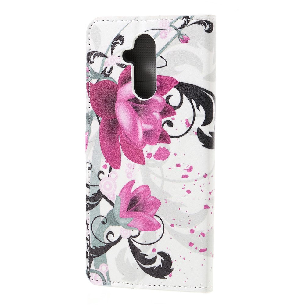 Pattern Printing PU Leather Stand Phone Casing for Huawei Mate 20 Lite - Kapok-2