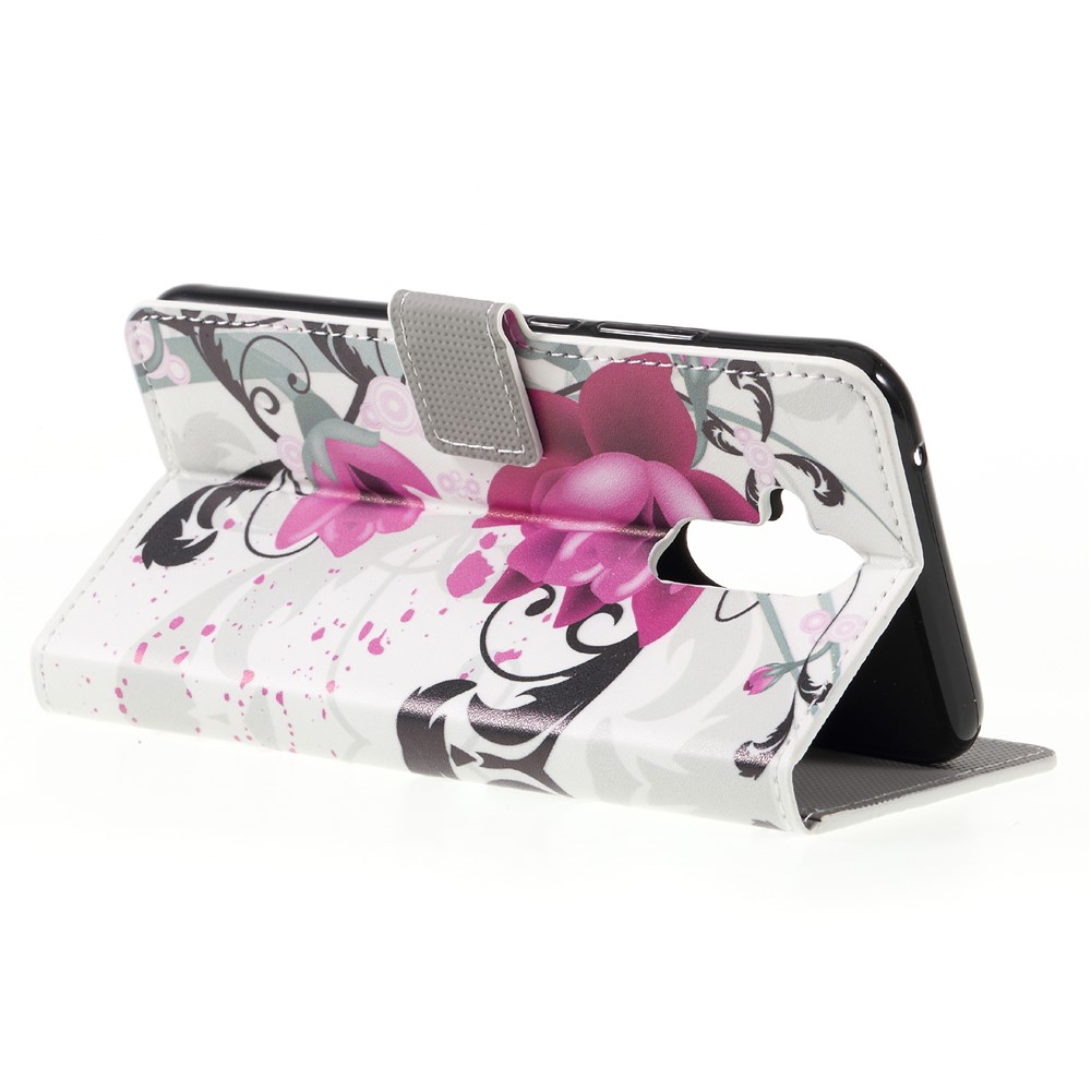 Pattern Printing PU Leather Stand Phone Casing for Huawei Mate 20 Lite - Kapok-5