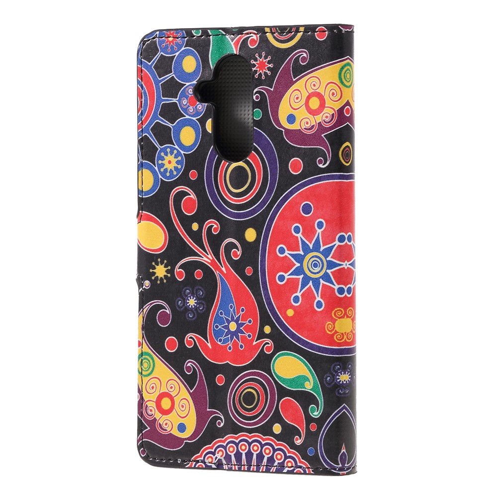 Pattern Printing PU Leather Stand Casing Cover for Huawei Mate 20 Lite - Paisley Flower-2