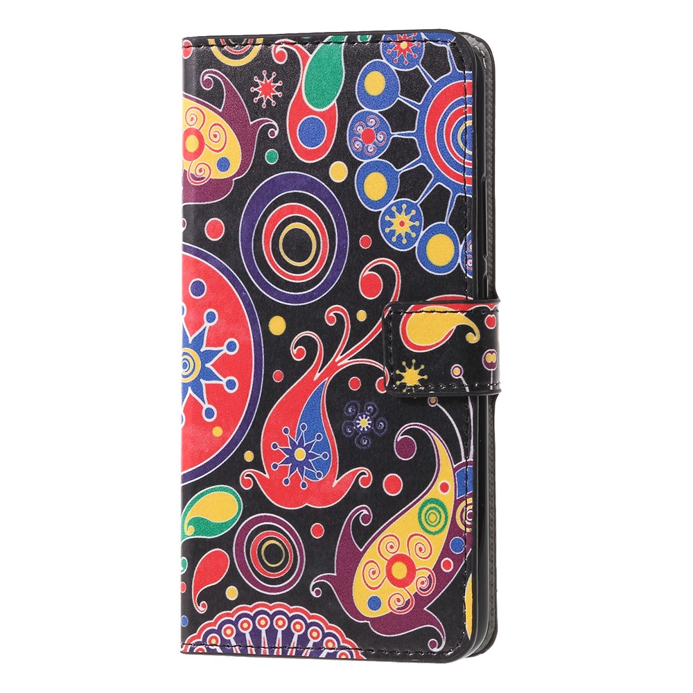 Pattern Printing PU Leather Stand Casing Cover for Huawei Mate 20 Lite - Paisley Flower-3