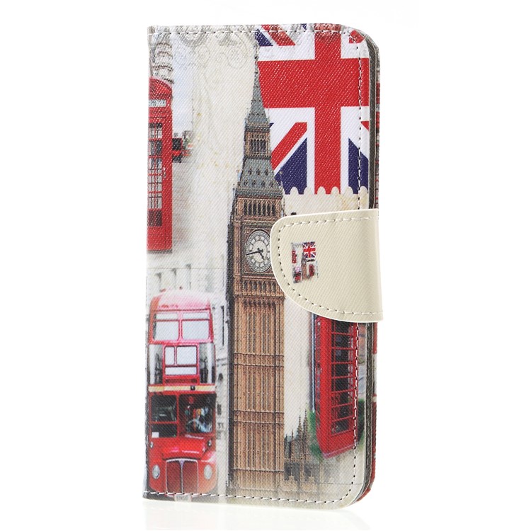 Etui À Motifs Motif Croisé En Cuir Magnétique Etui Portefeuille Pour Huawei Mate 20 Lite - Big Ben Et Drapeau Britannique-3