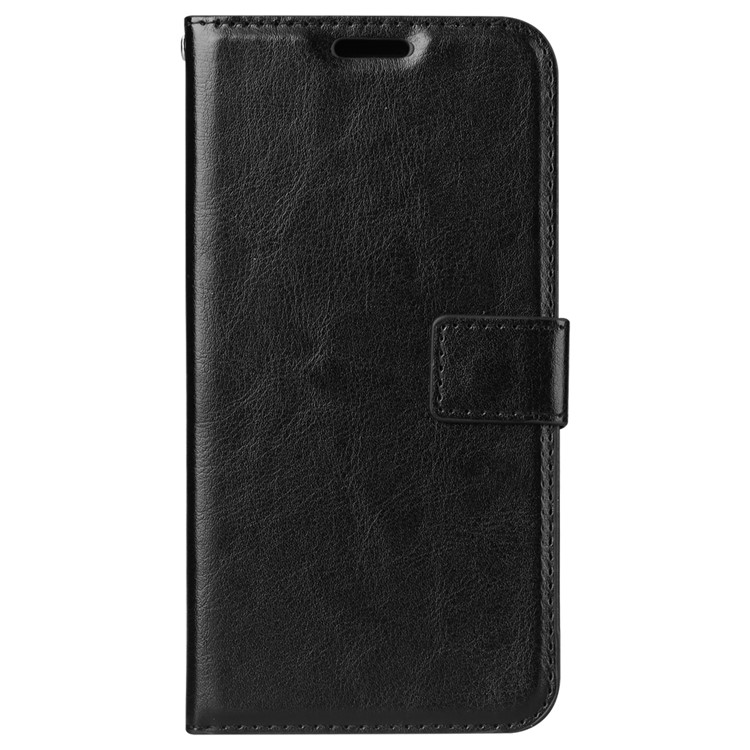 Crazy Horse Texture Wallet Stand Leather Mobile Casing for Huawei Mate 20 Lite - Black-2