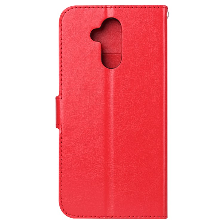 Crazy Horse Texture Wallet Stand Leather Mobile Shell for Huawei Mate 20 Lite - Red-3