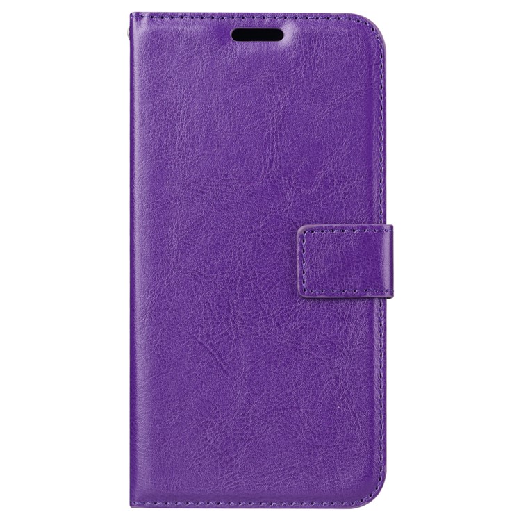 Crazy Horse Texture Wallet Stand Leather Mobile Cover for Huawei Mate 20 Lite - Purple-2