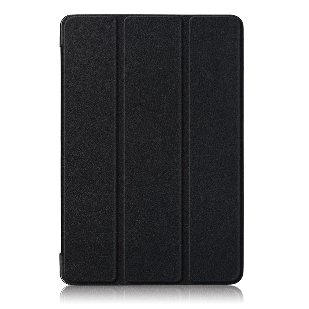 Tri-fold Stand Auto-wake/sleep Smart Leather Case for Huawei Mediapad M5 Lite 10 - Black-2