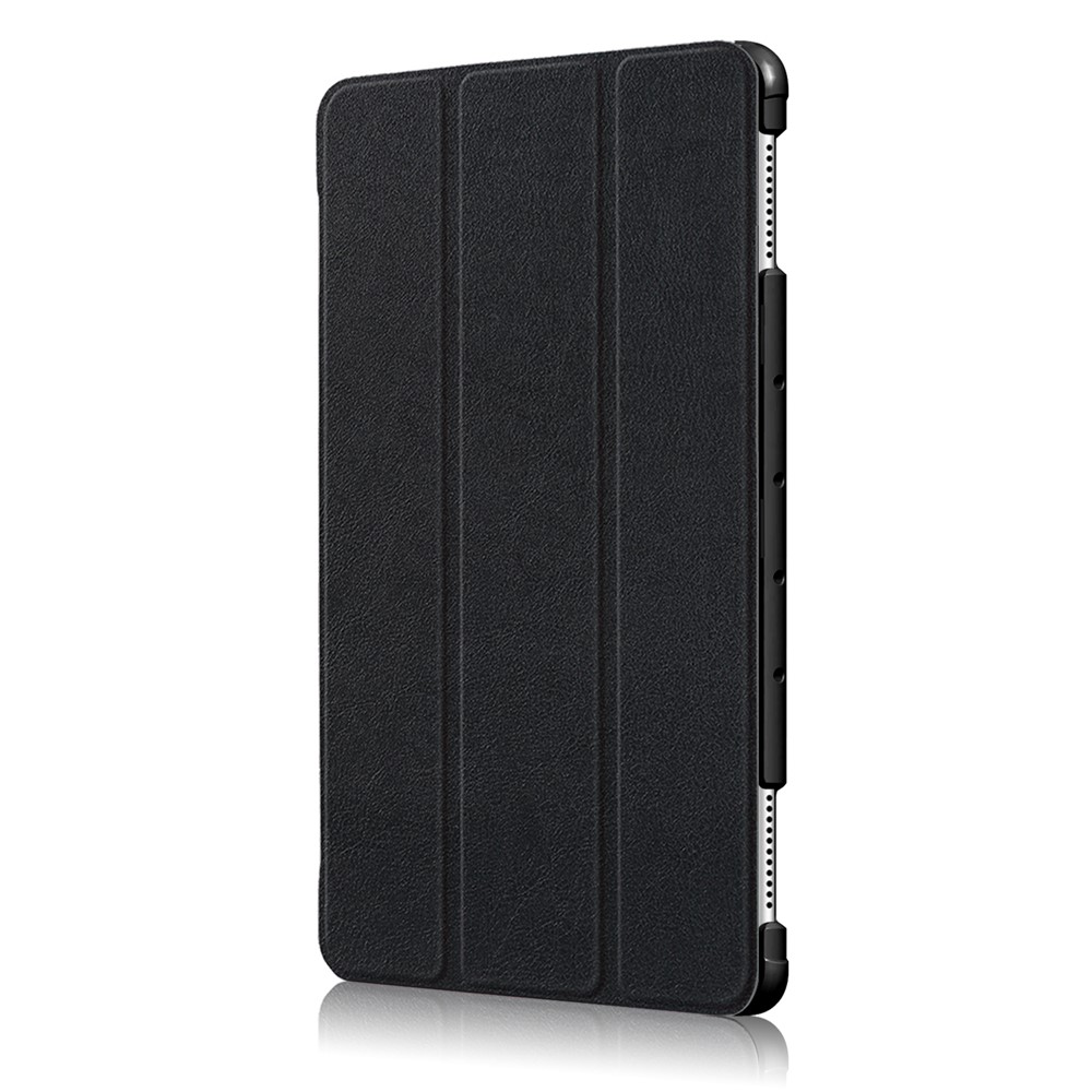 Tri-fold Stand Auto-wake/sleep Smart Leather Case for Huawei Mediapad M5 Lite 10 - Black-4