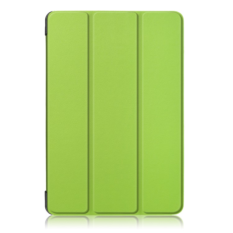 Tri-fold Stand Auto-wake/sleep Smart Leather Casing for Huawei Mediapad M5 Lite 10 - Green-2