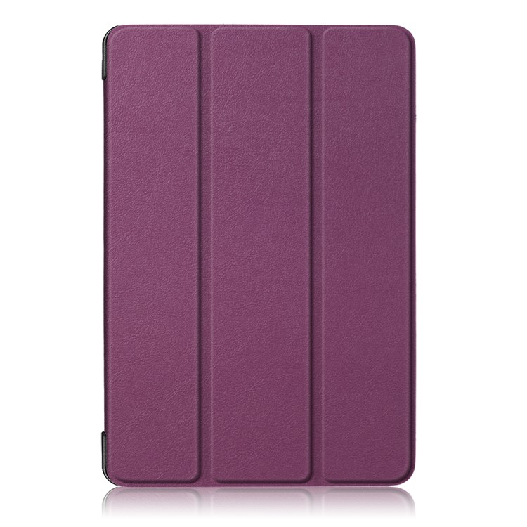 Smart Leather Tri-fold Stand Auto-wake/sleep Tablet Case for Huawei Mediapad M5 Lite 10 - Purple-2
