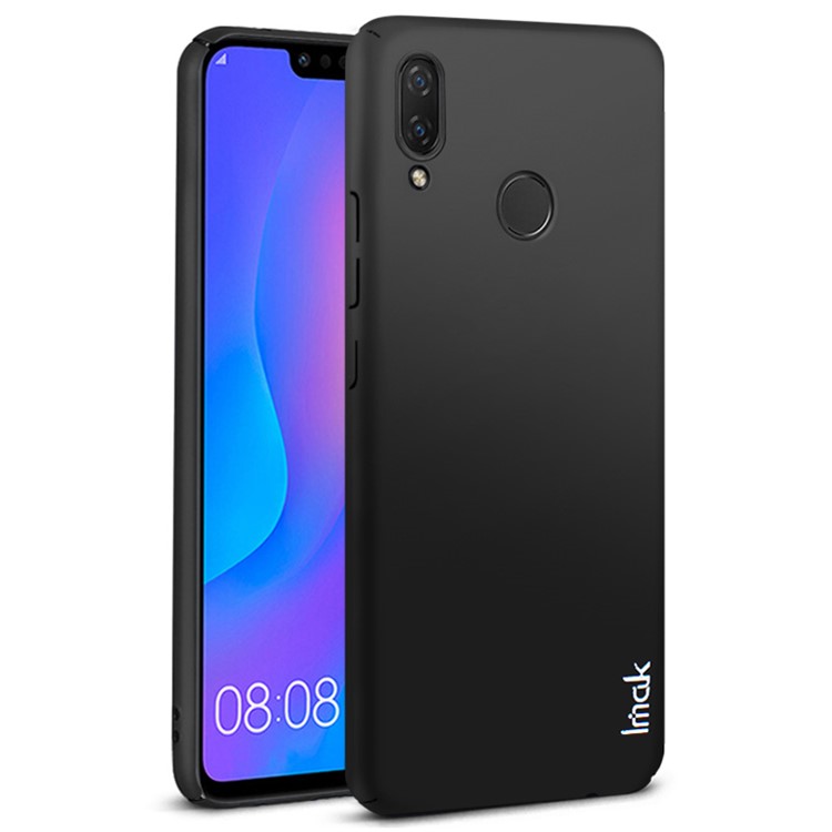 IMAK Jazz Skin Feel Hard PC Case + Screen Protector Film for Huawei P Smart+ / nova 3i - Black-1